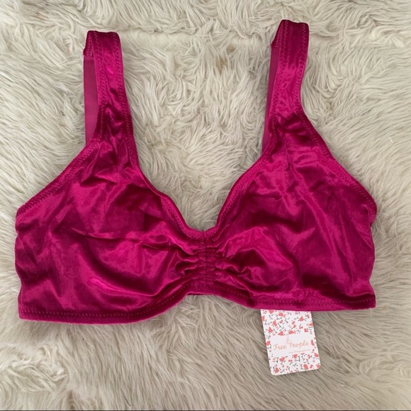 Free People Other - NEW free people berry Rhiannon soft bralette L
